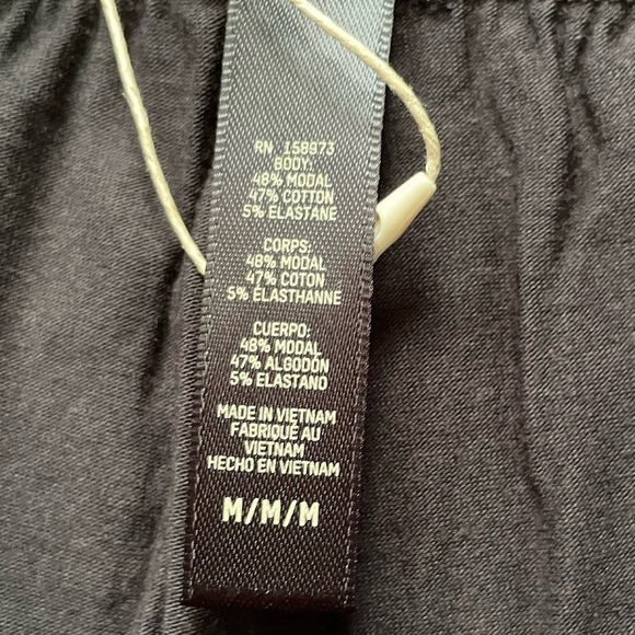 Skims Boyfriend Loose Pant Black Onyx Loungewear Medium​ - Picture 8 of 13